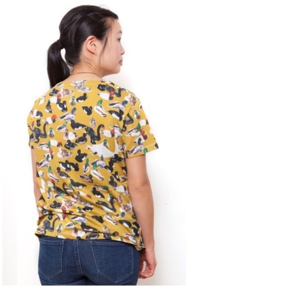 SOLD 💙 DE ISLAS Mallard Ducks Print Unisex TShirt - Picture 6 of 8